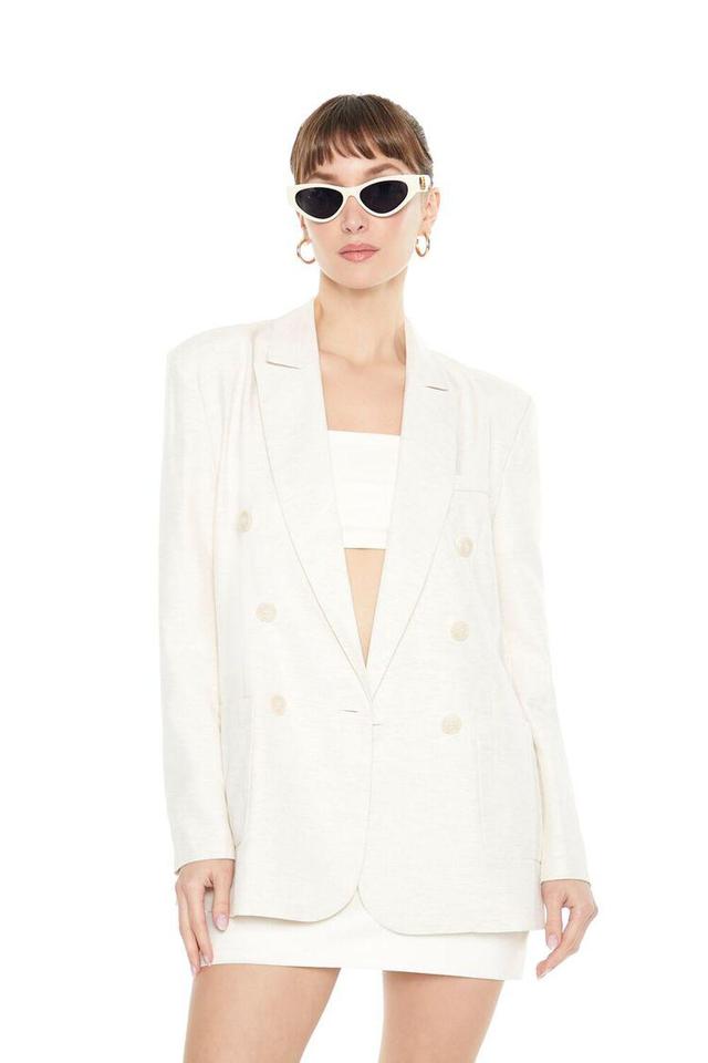 Peak Lapel Longline Blazer | Forever 21 Product Image