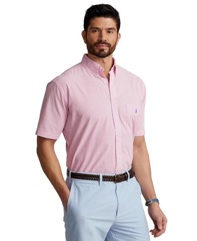 Big & Tall Polo Ralph Lauren Seersucker Stripe Sport Shirt Product Image