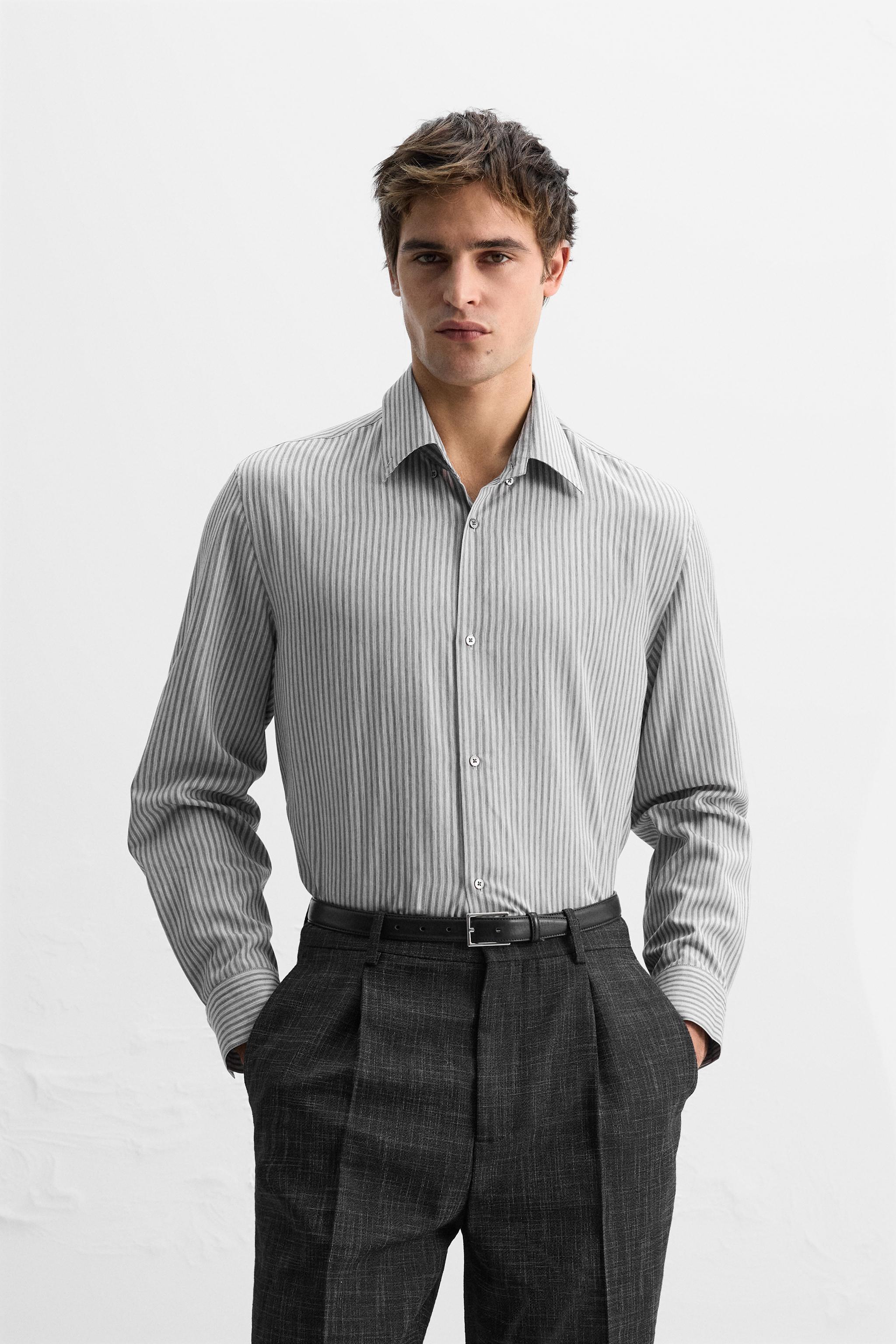 FLOWY STRIPED SHIRT Product Image