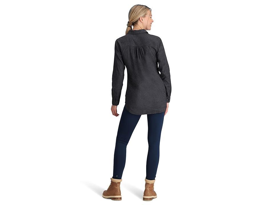 Royal Robbins Hemp Chambray Long Sleeve (Asphalt) Women's Clothing product image