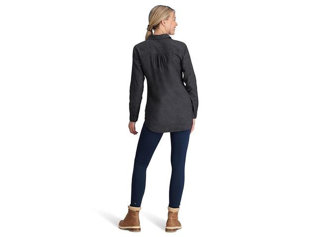 Royal Robbins Hemp Chambray Long Sleeve (Asphalt) Women's Clothing Product Image