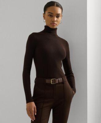 Lauren Ralph Lauren Womens Ribbed Turtleneck Sweater Product Image