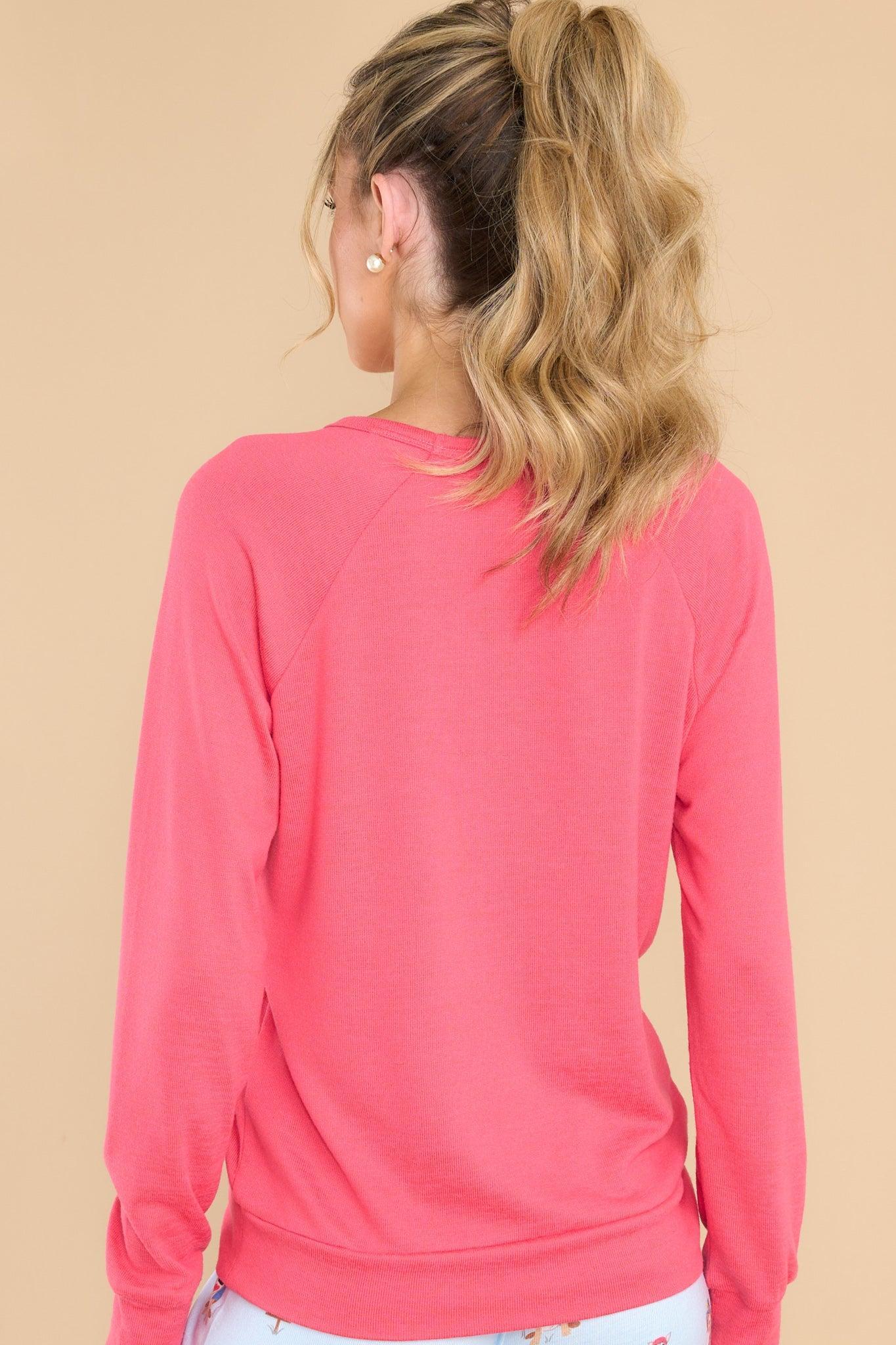 Ruffin' It Red Long Sleeve Top Product Image