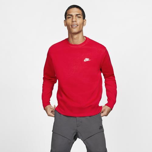 Mens Nike Club Fleece Crew Green Horizon Product Image