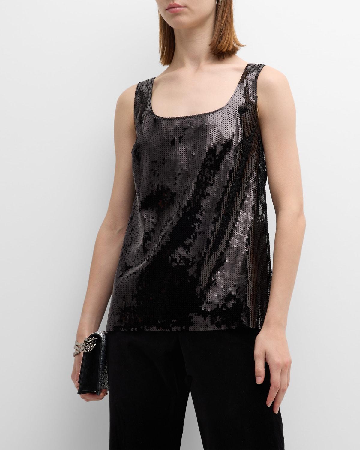 Womens Gillian Sleeveless Sequined Top Product Image