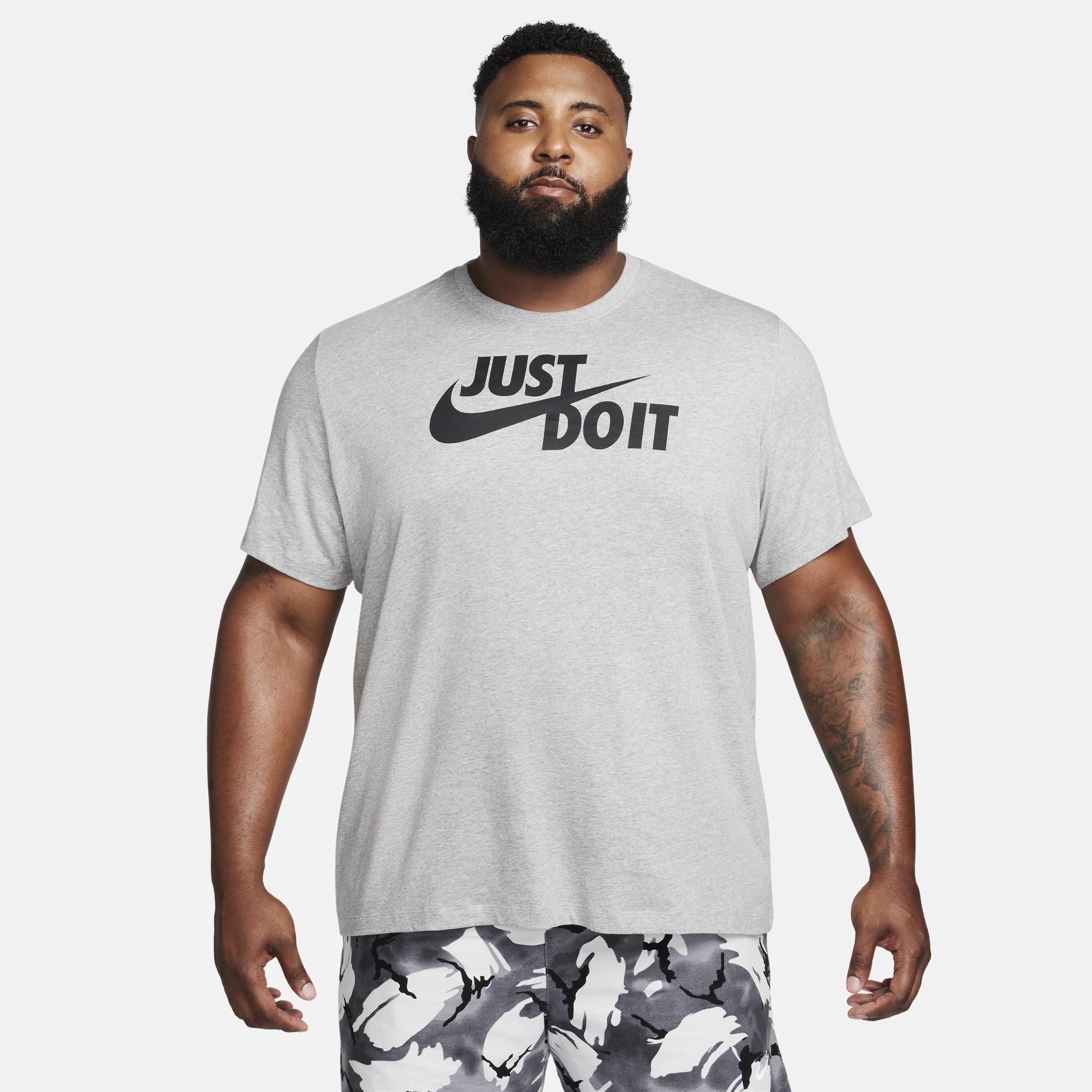 Mens Nike Just Do It Logo Tee Dark Gray Grey Product Image