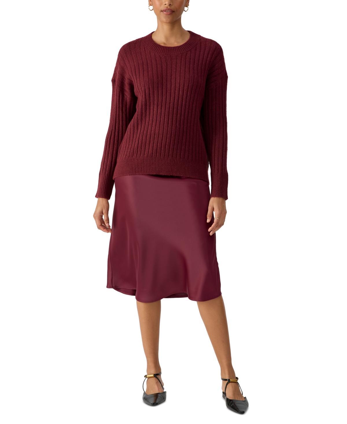 Sanctuary Womens Ribbed Crewneck Sweater product image