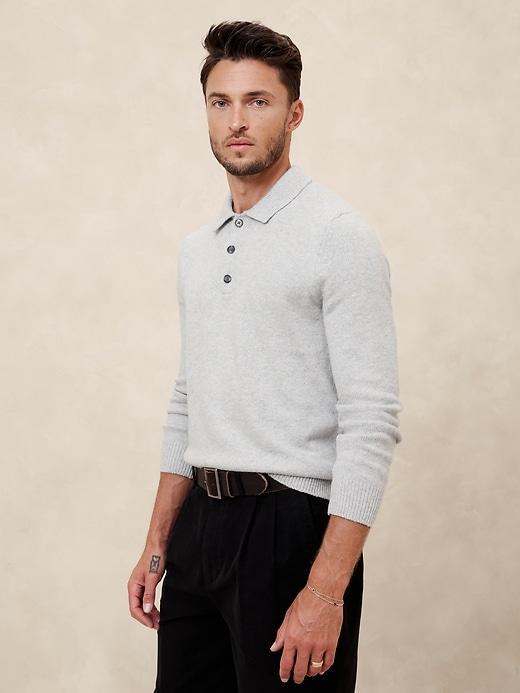 Cozy Polo Sweater Product Image