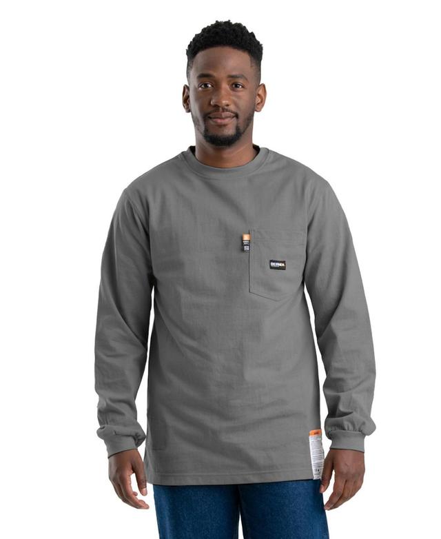 Mens Flame Resistant Crew Neck Pocket Tee Big and Tall Product Image