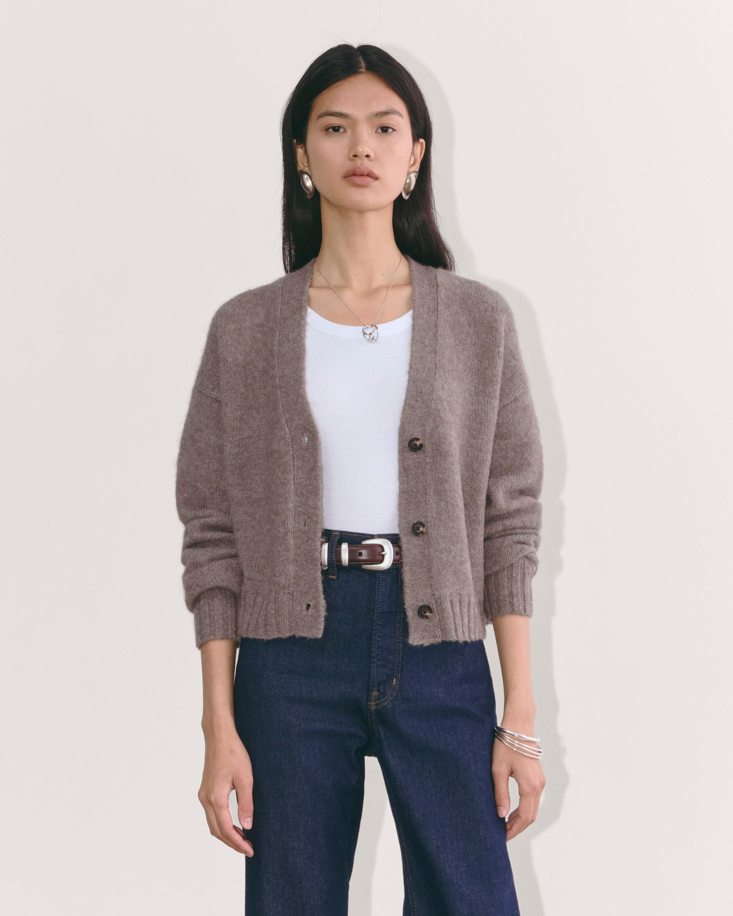 The Boxy Cardigan in Alpaca Product Image