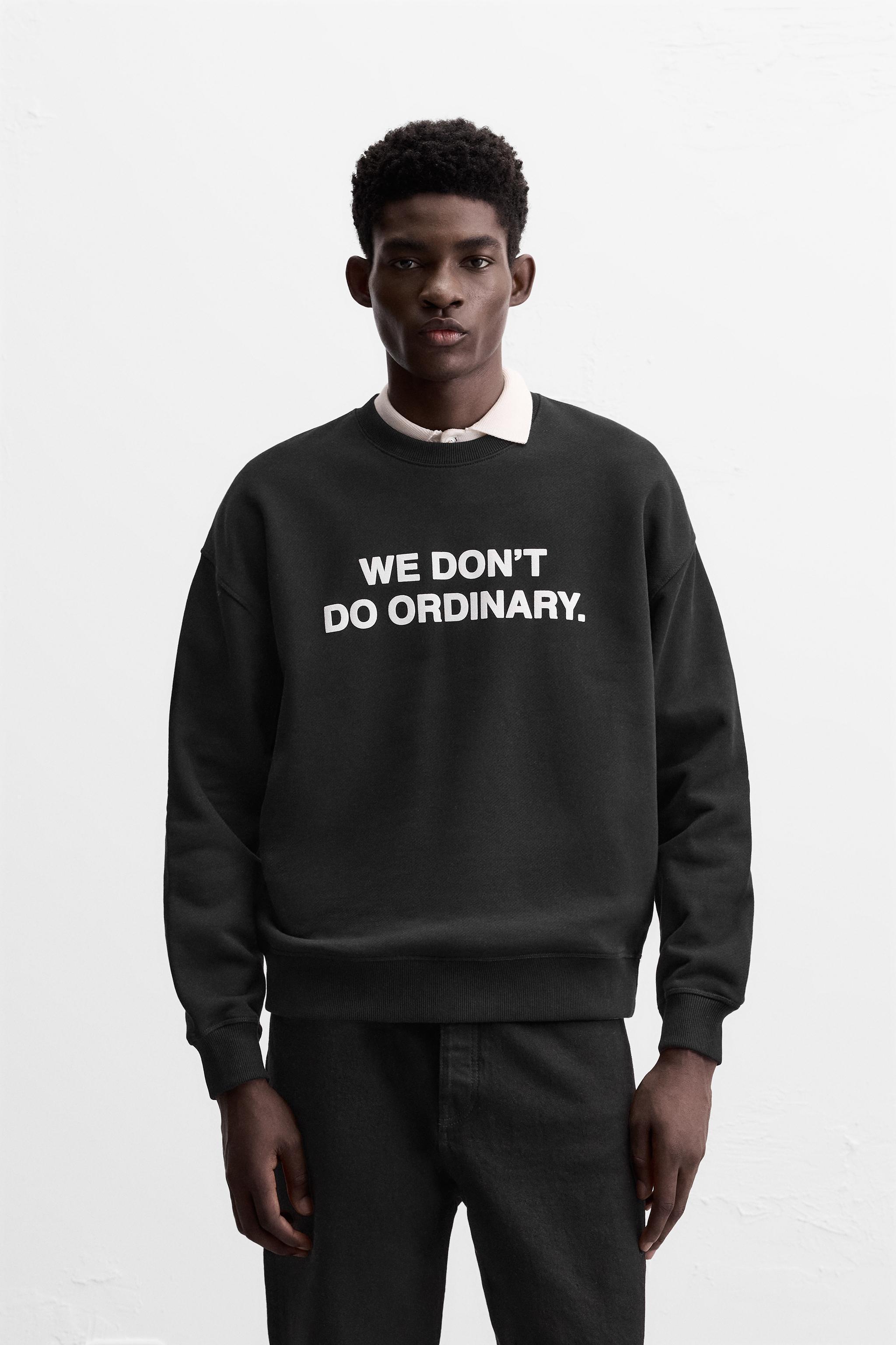 TEXT PRINT SWEATSHIRT Product Image