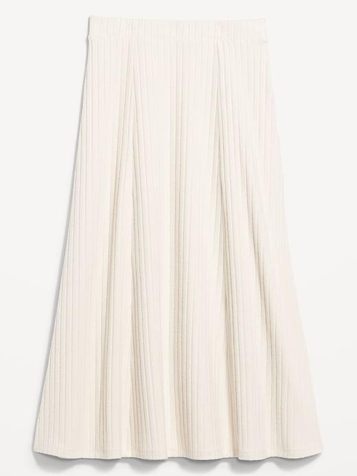 Cozy Ribbed Maxi Skirt Product Image