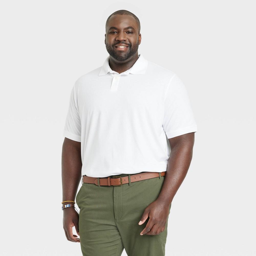 Mens Big & Tall Every Wear Loring Polo Shirt - Goodfellow & Co Black 5XL Product Image