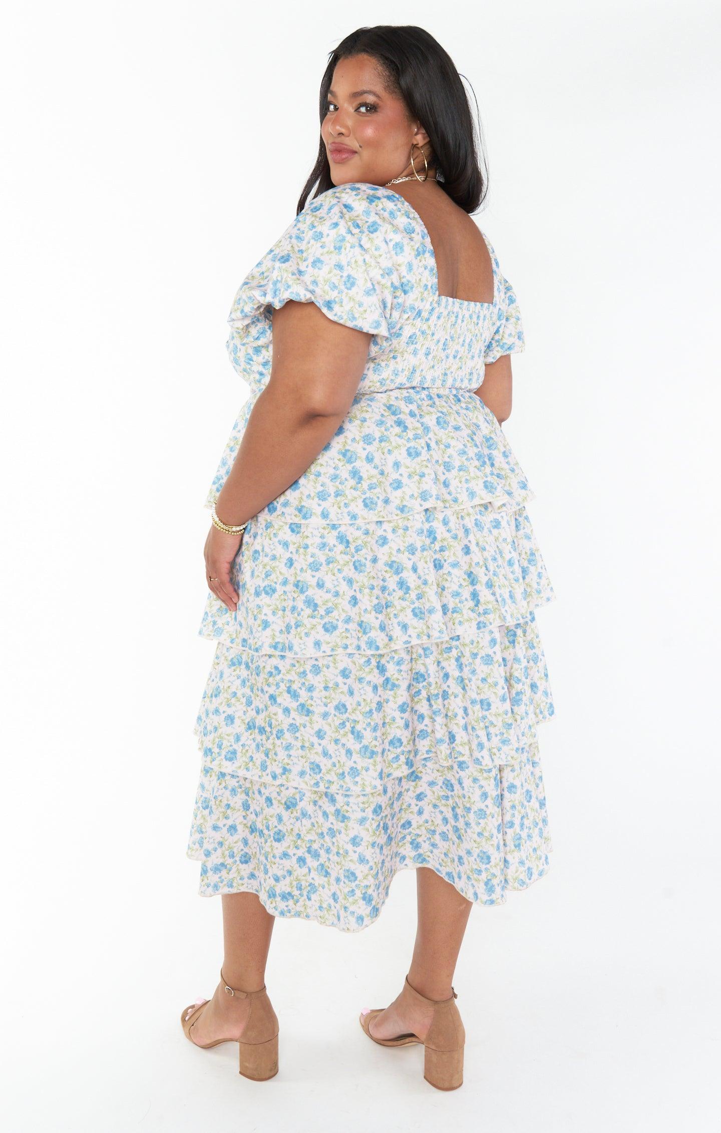 Va Va Midi Dress ~ Charming Rose Product Image