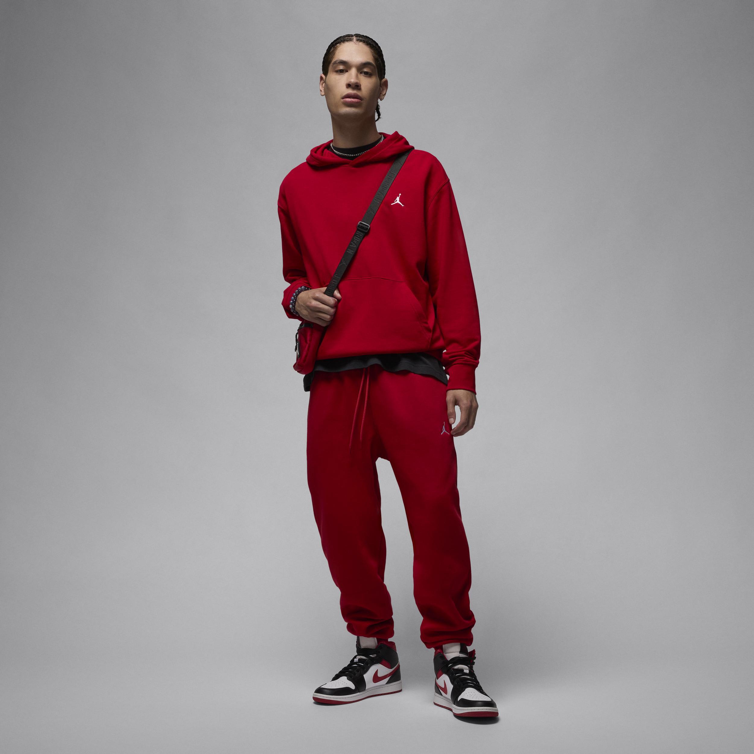 Jordan Mens Jordan Brooklyn Fleece Pants - Mens Red/White Product Image