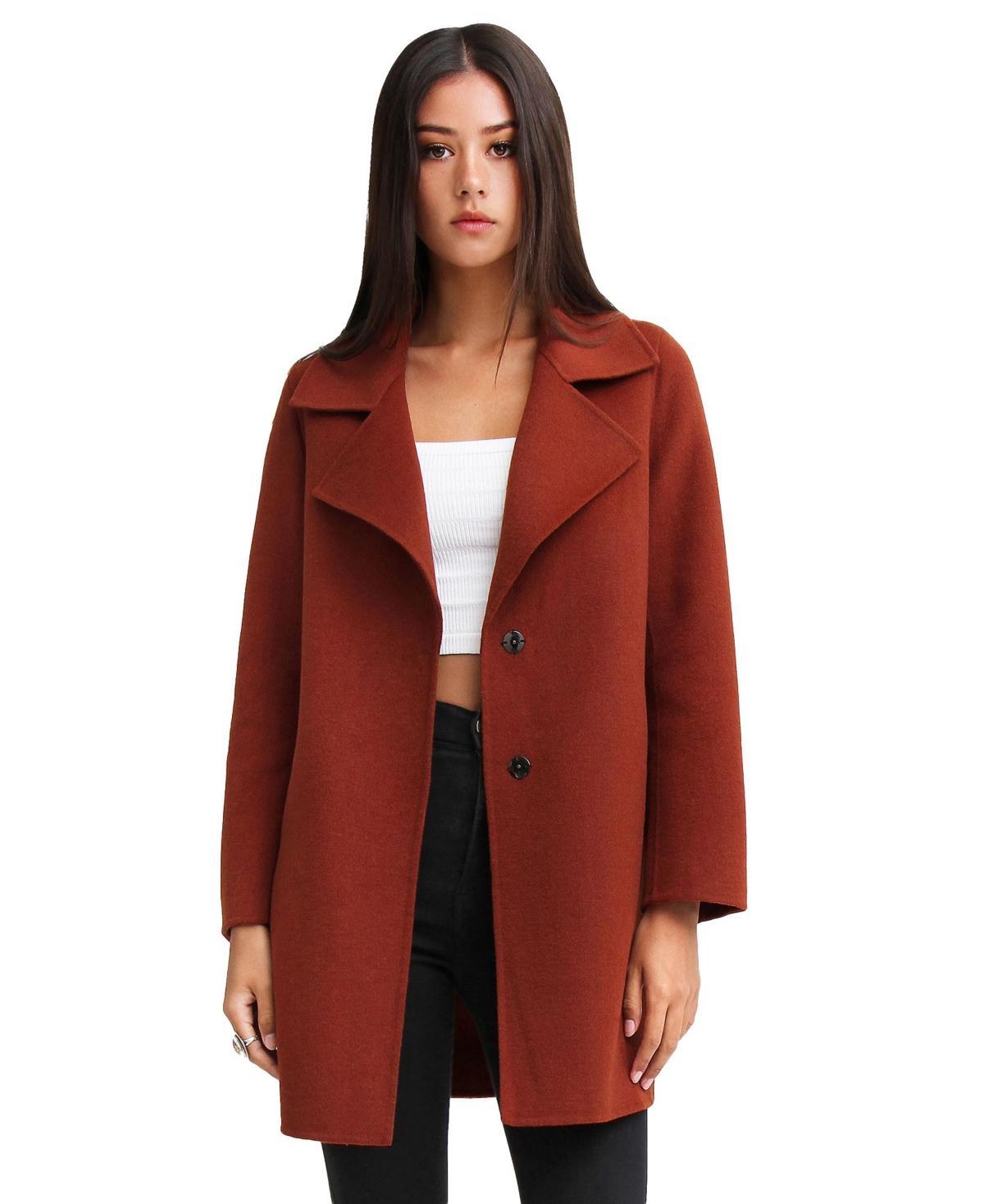 Women New Fit Ex-Boyfriend Wool Blend Oversized Jacket Product Image