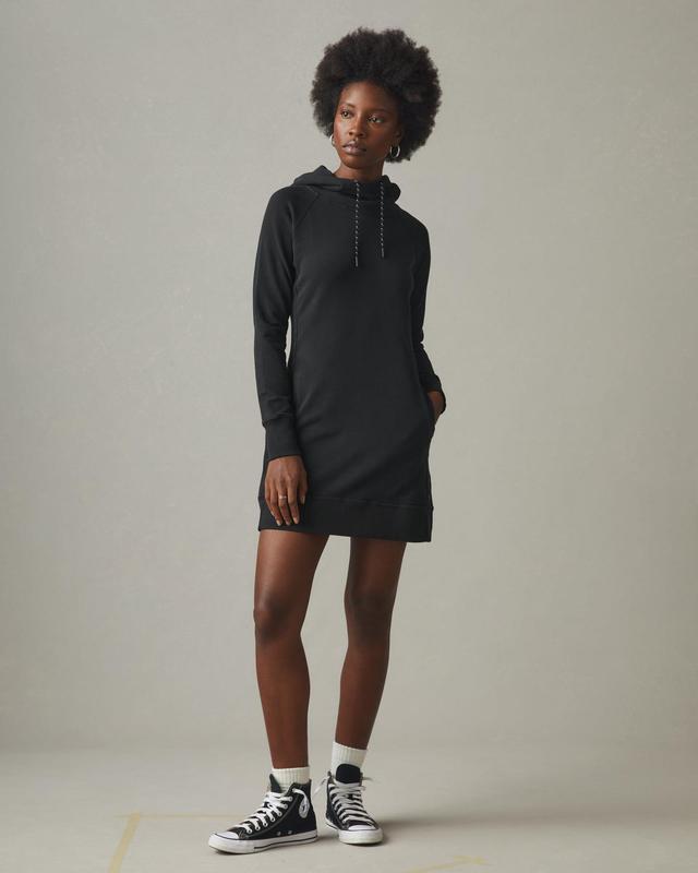 Hoodie Dress - Black Product Image