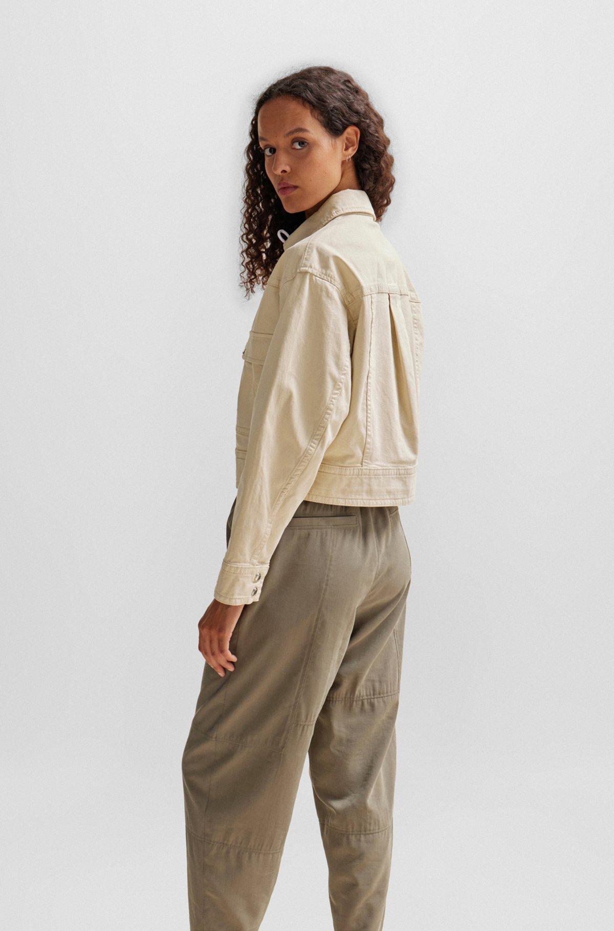 Relaxed-fit jacket in stretch-cotton twill Product Image