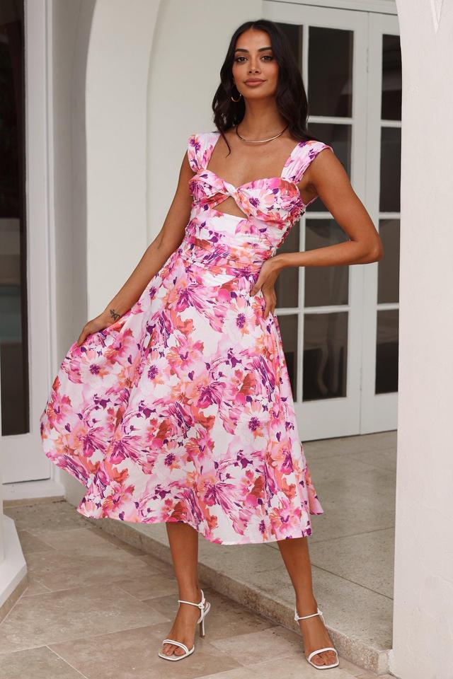 Splendid Splendor Midi Dress Pink Product Image