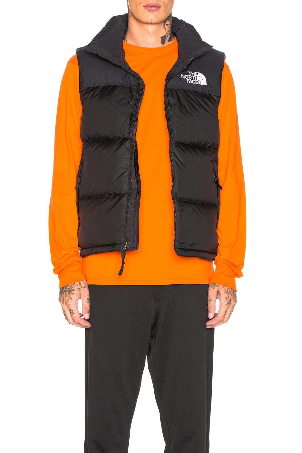 The North Face Mens 1996 Retro Nuptse Vest in Brown Product Image