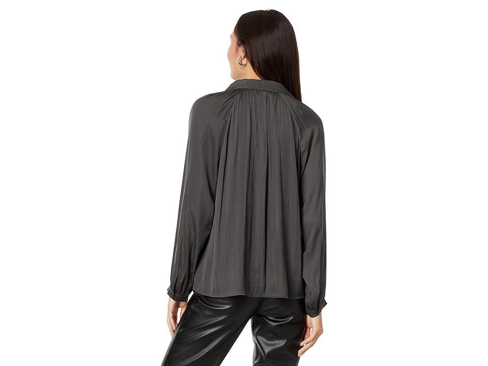 Sanctuary Casually Cute Sateen Blouse (Mineral) Women's Clothing Product Image