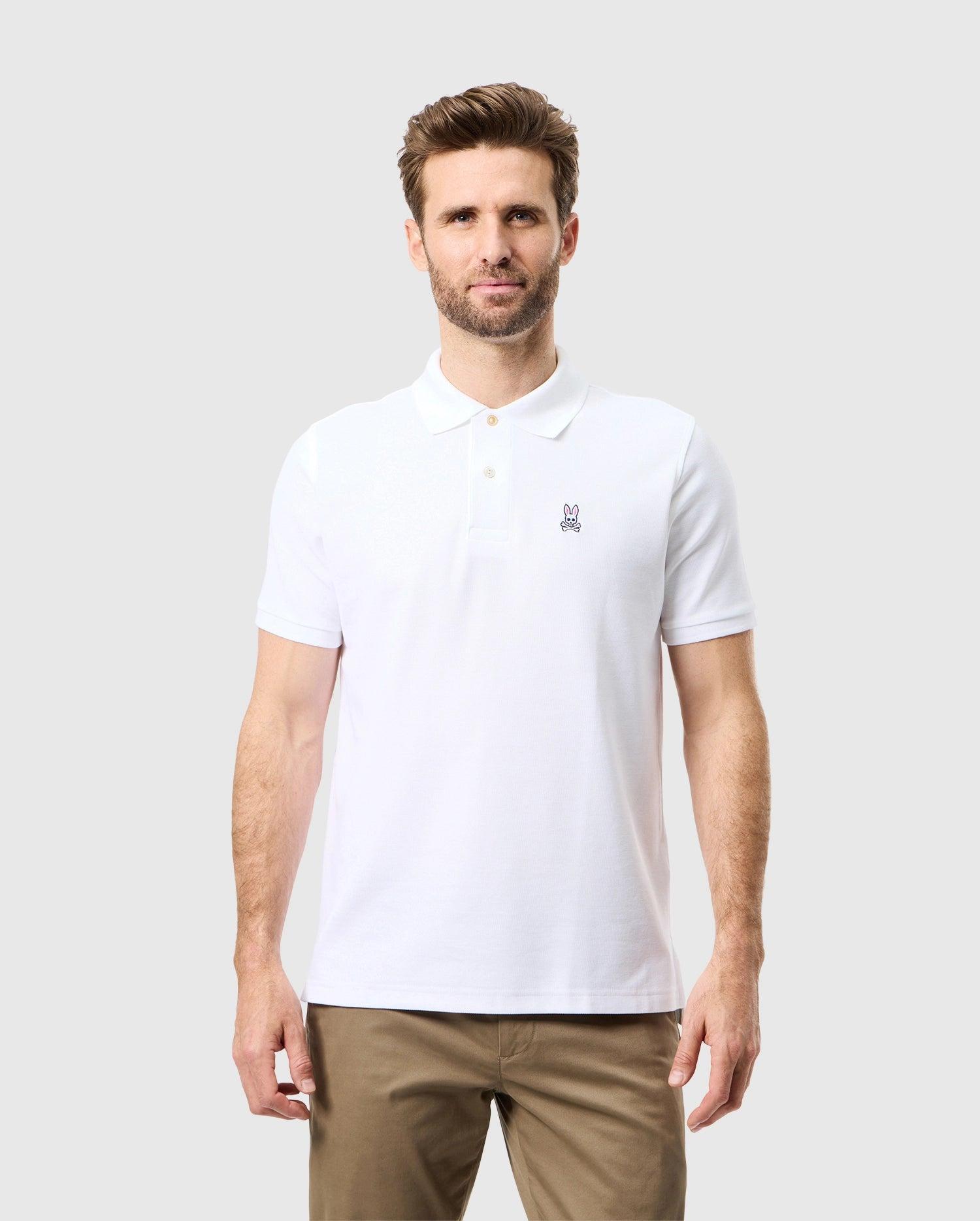 MENS CLASSIC PIQUE POLO SHIRT - B6K001ARPC Male Product Image