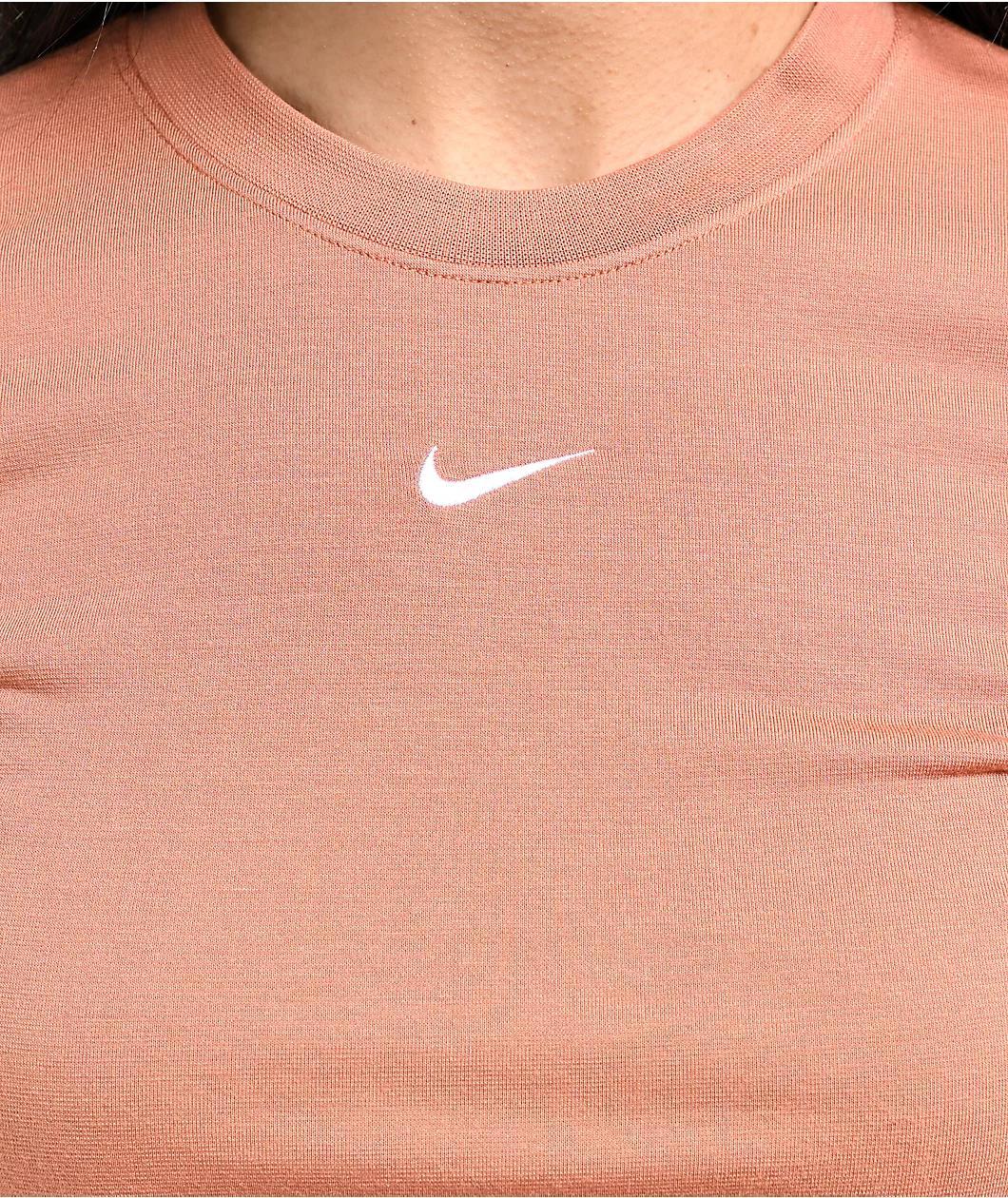 Nike Sportswear Essential Smokey Mauve Crop T-Shirt Product Image