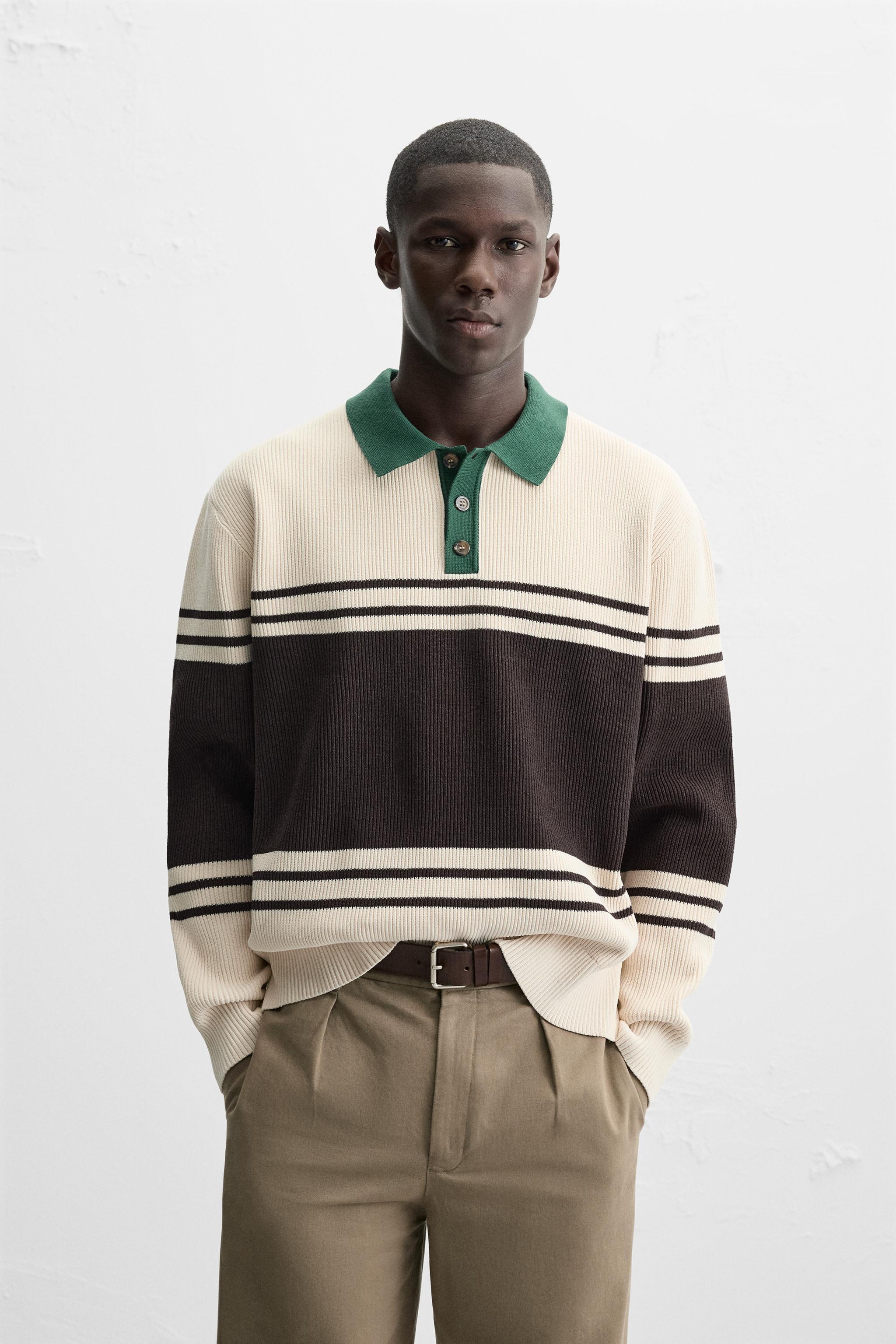 TEXTURED KNIT POLO SHIRT Product Image