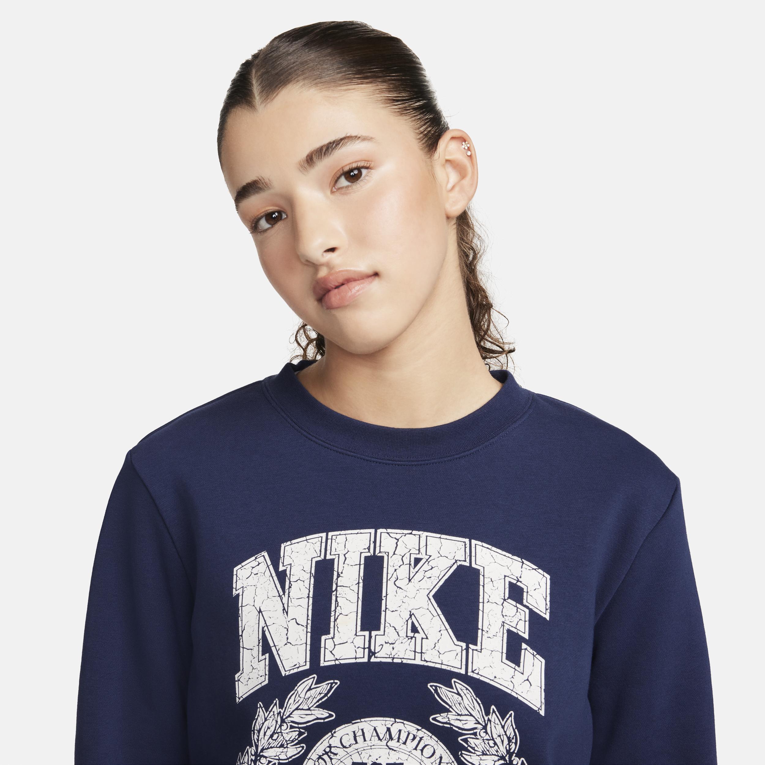 Women's Nike Sportswear Club Fleece Crew-Neck Sweatshirt Product Image