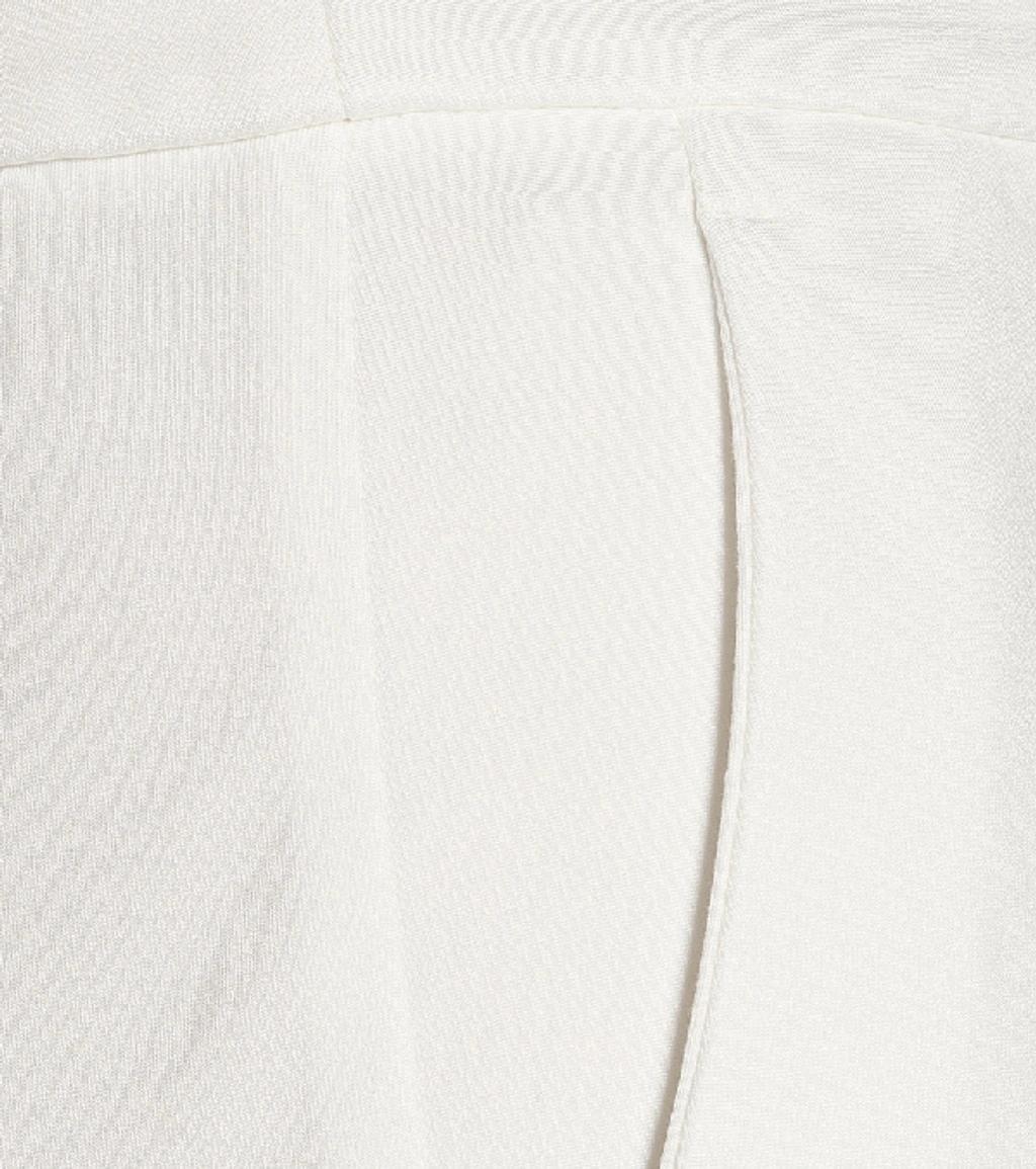 Pegno High-rise Slim Jersey Pants In White Product Image