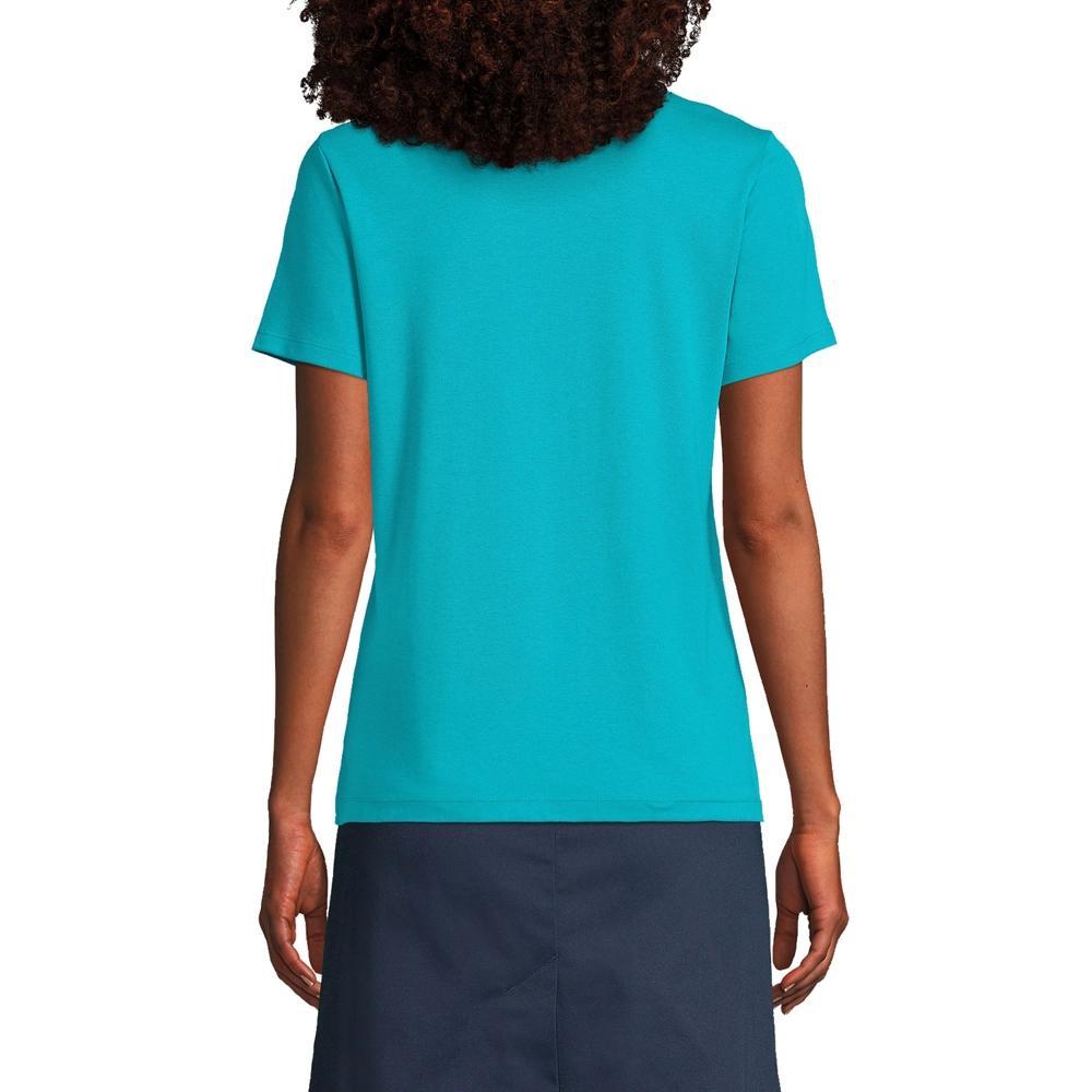 Womens Lands End School Uniform Short Sleeve Interlock Polo Shirt Product Image