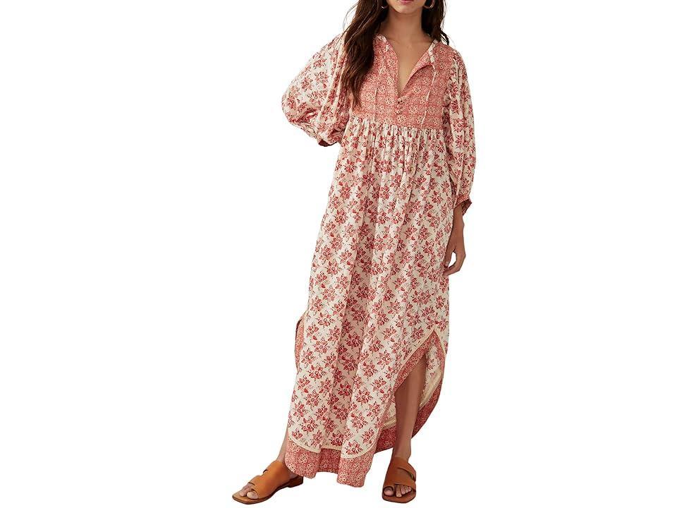 Free People Hazy Maisy Maxi (Earth Combo) Women's Clothing Product Image