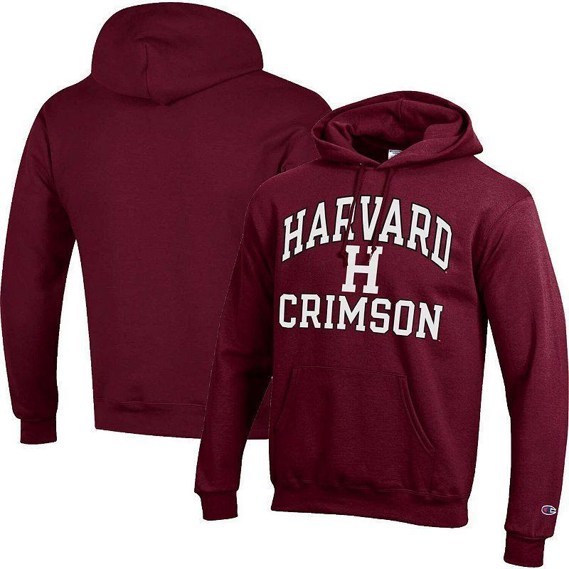 Mens Champion Crimson Harvard Crimson High Motor Pullover Hoodie Product Image