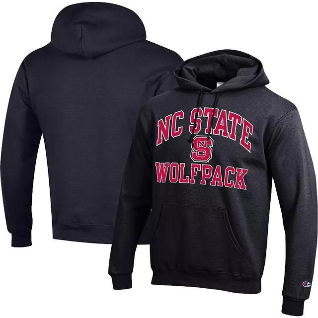 Mens Champion Black NC State Wolfpack High Motor Pullover Hoodie Product Image