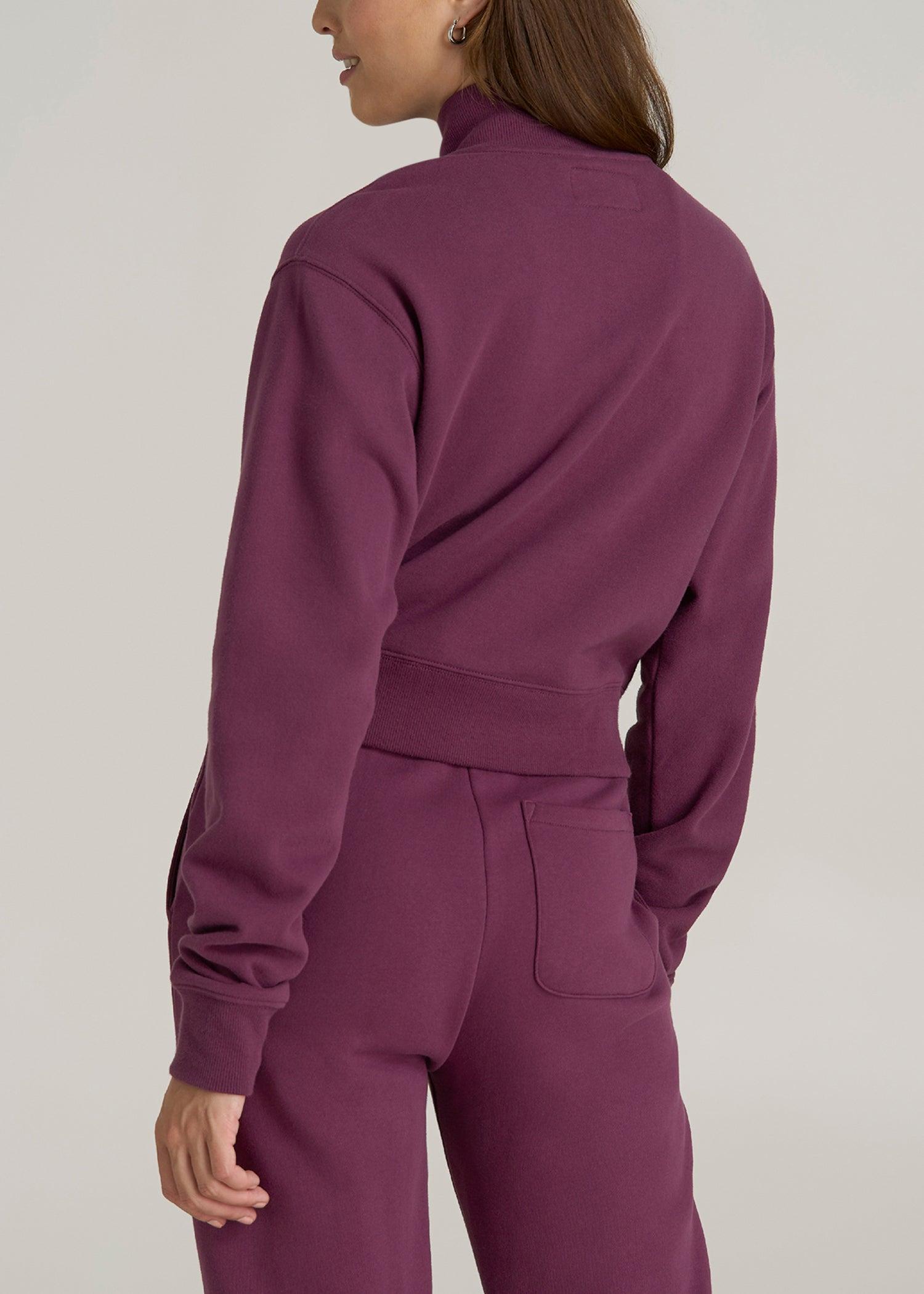 Wearever 2.0 Half-Zip Cropped Sweatshirt for Tall Women in Purple Gumdrop Product Image