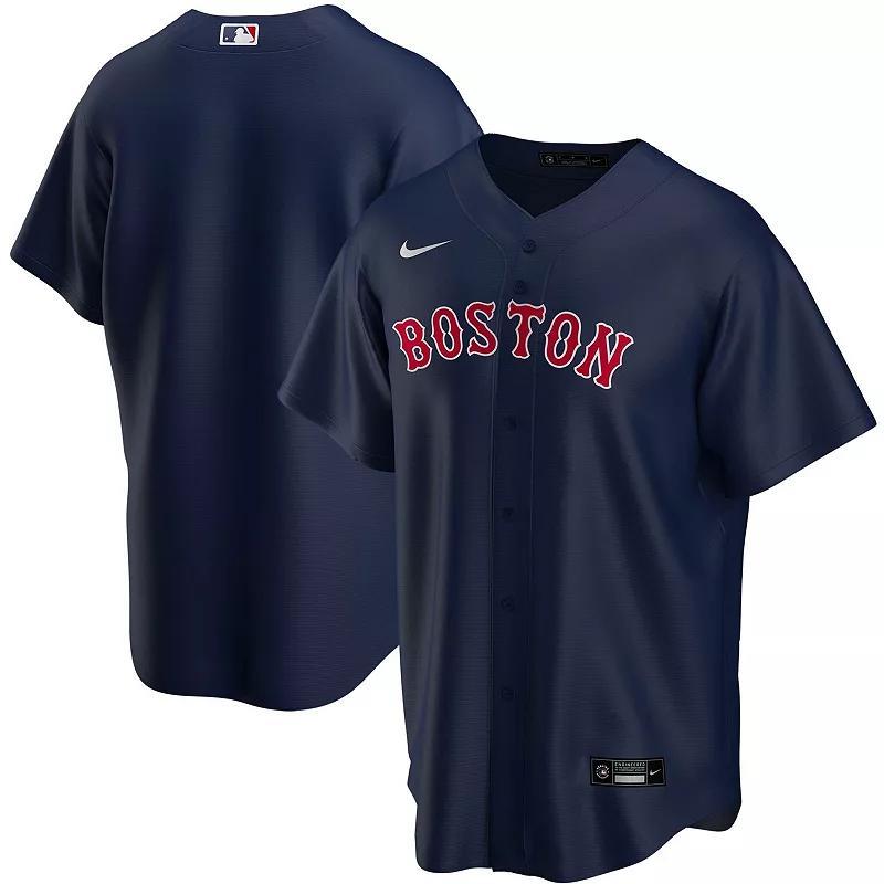 Mens Nike Boston Red Sox Alternate Replica Team Jersey Blue Product Image