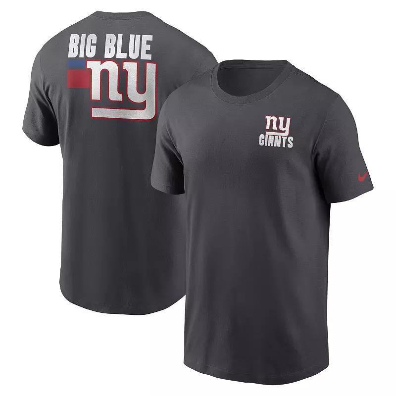 Men's Nike Anthracite New York Giants Blitz Essential T-Shirt Product Image