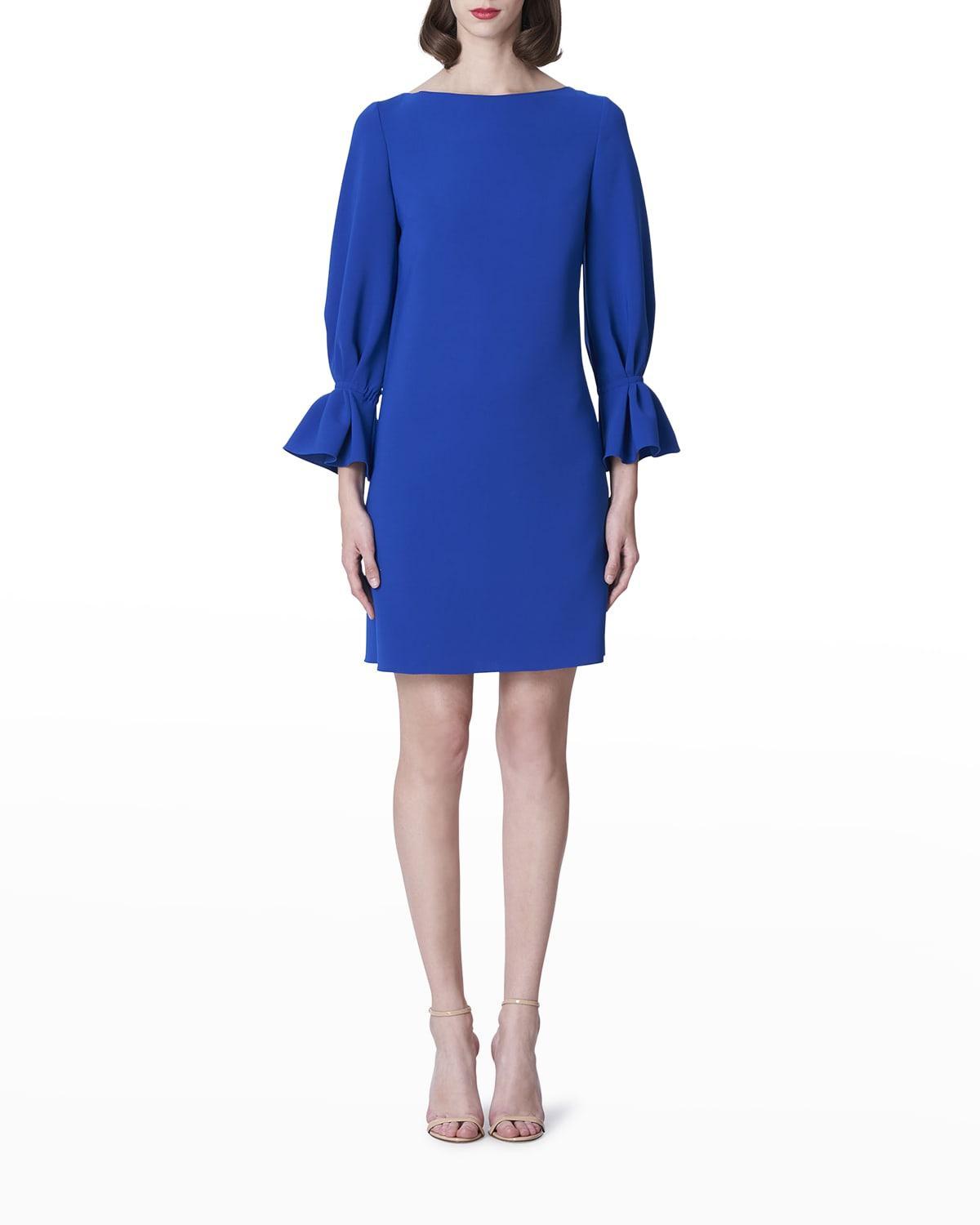 Womens Icon Puff-Sleeve Sheath Dress Product Image