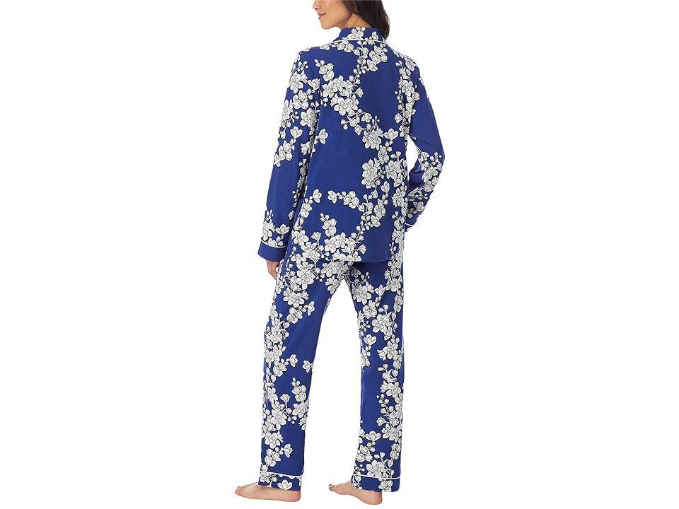 BedHead Pajamas Navy Shadow Blossom Organic Cotton Classic Pajamas Product Image