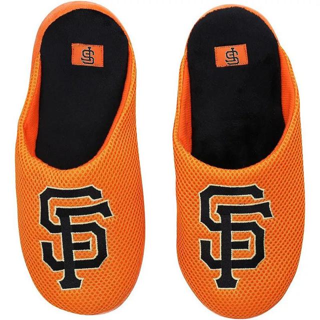 Mens FOCO San Francisco Giants Big Logo Colorblock Mesh Slippers Product Image