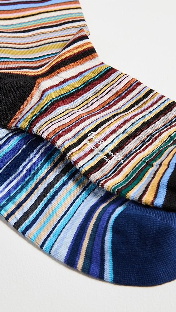 Paul Smith Signature Stripes 2 Pack Socks | Shopbop Product Image