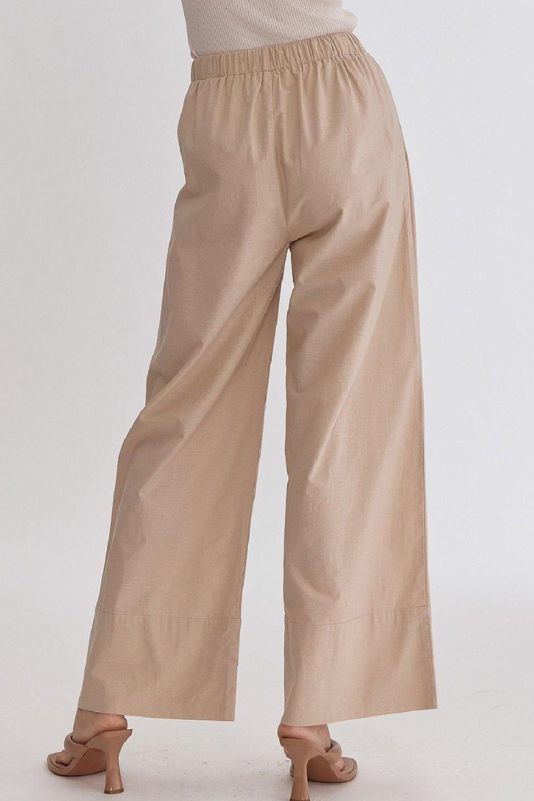 Drawstring Wideleg Pant Product Image