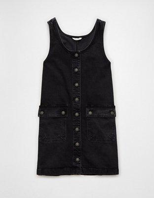 AE Denim Cargo Pinafore Dress Product Image