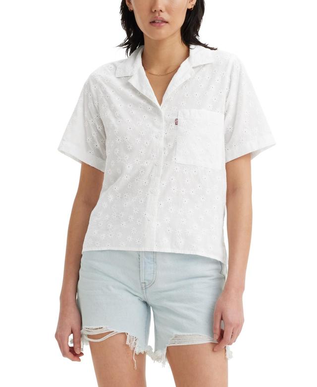 Womens Levis Joyce Resort Short Sleeve Button Front Shirt Product Image