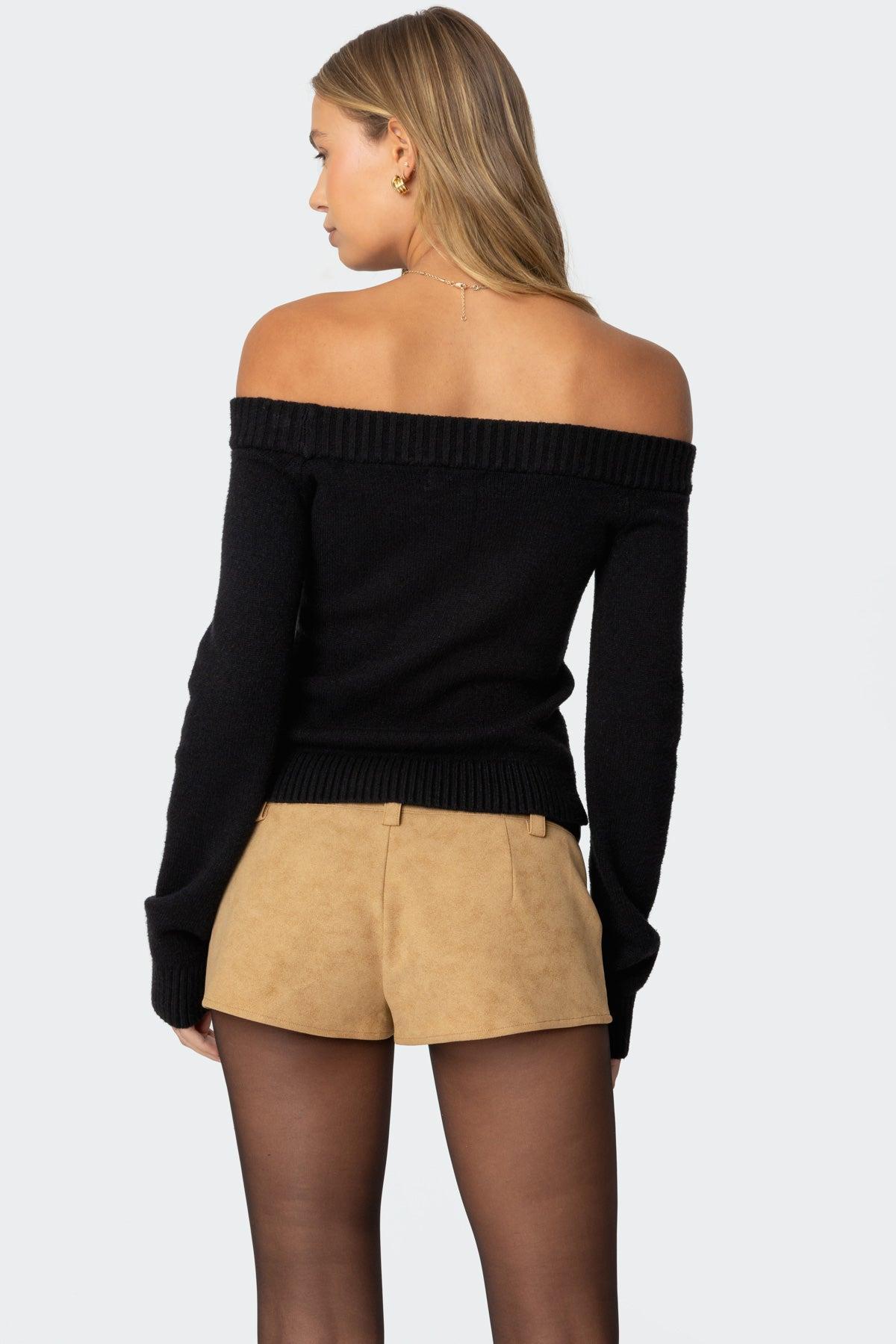 Elona Off Shoulder Knit Top Product Image