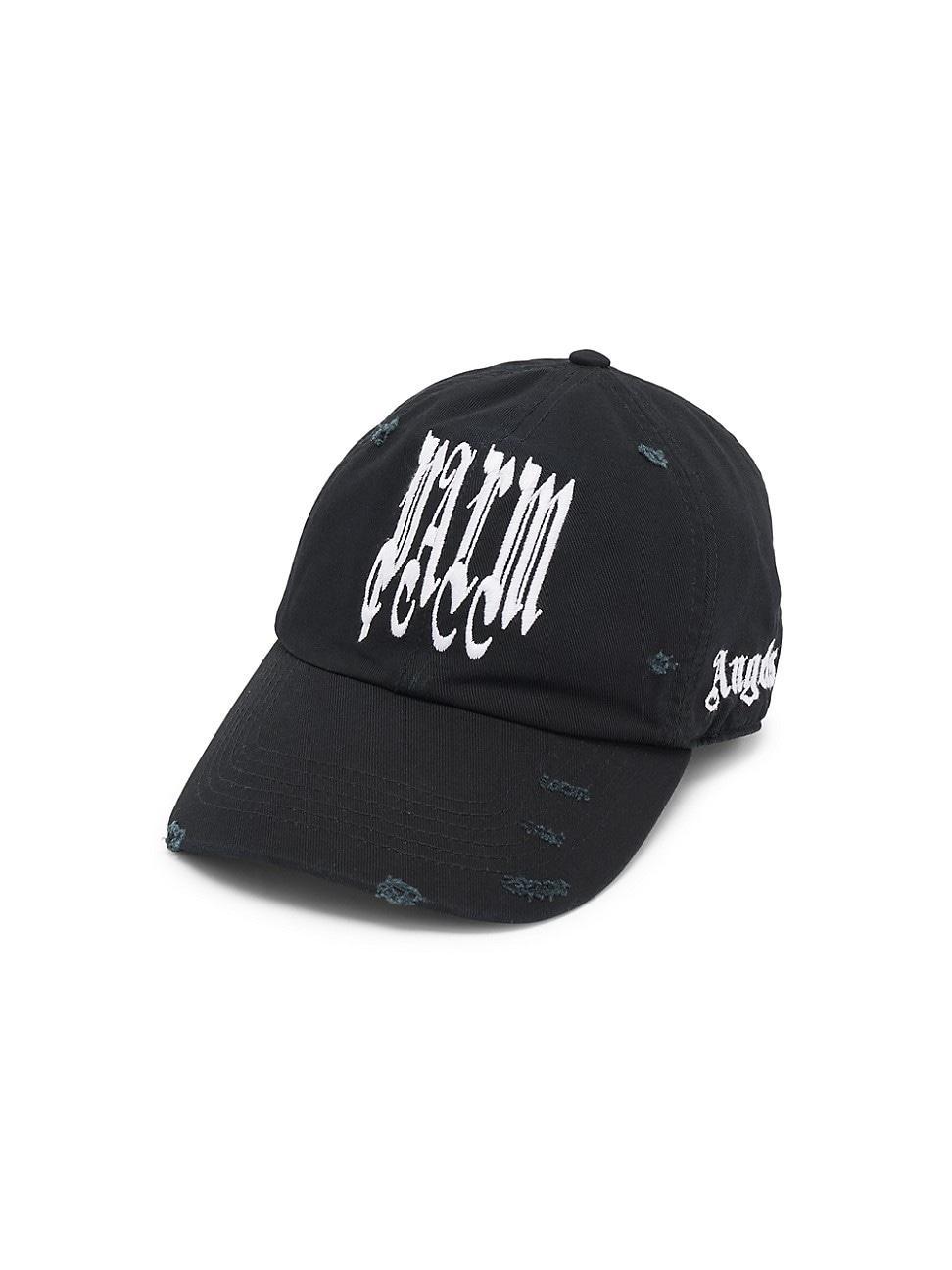 Mens Gothic Logo Denim Baseball Cap Product Image