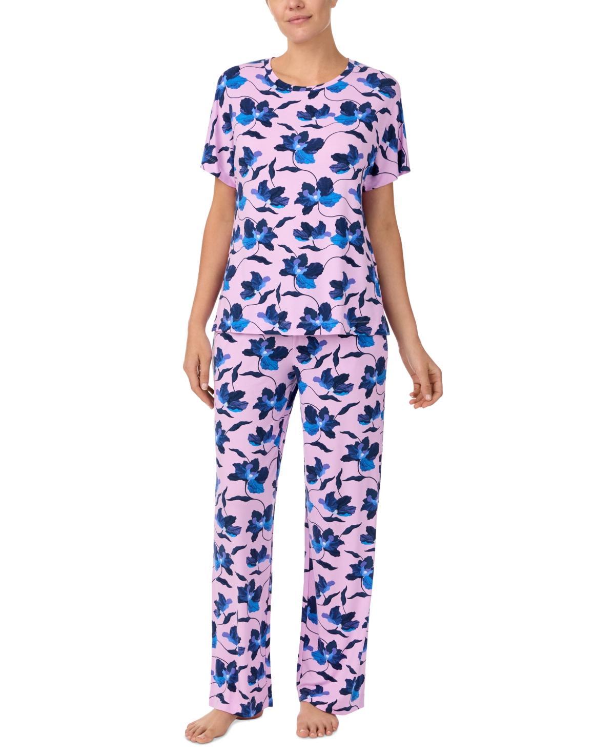 Sanctuary Womens 2-Pc. Short-Sleeve Floral Pajamas Set Product Image