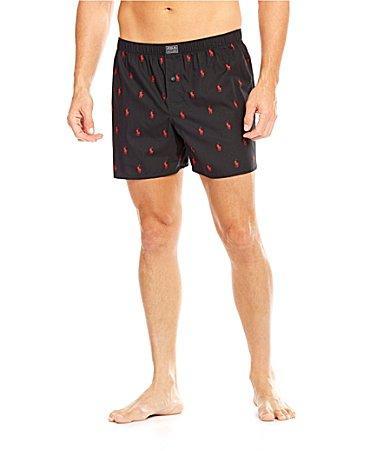 Polo Ralph Lauren Pony Print Woven Cotton Boxers Product Image