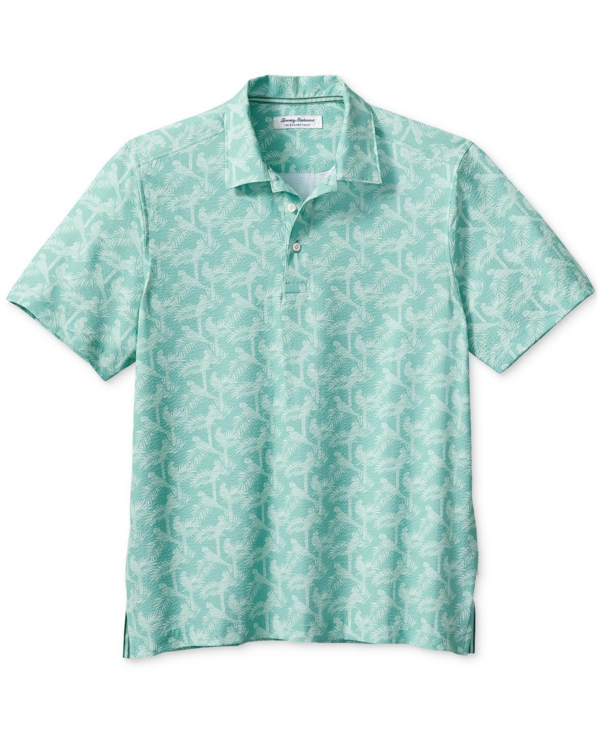 Mens Bahama Coast Parrot Paradise Graphic Polo Shirt Product Image