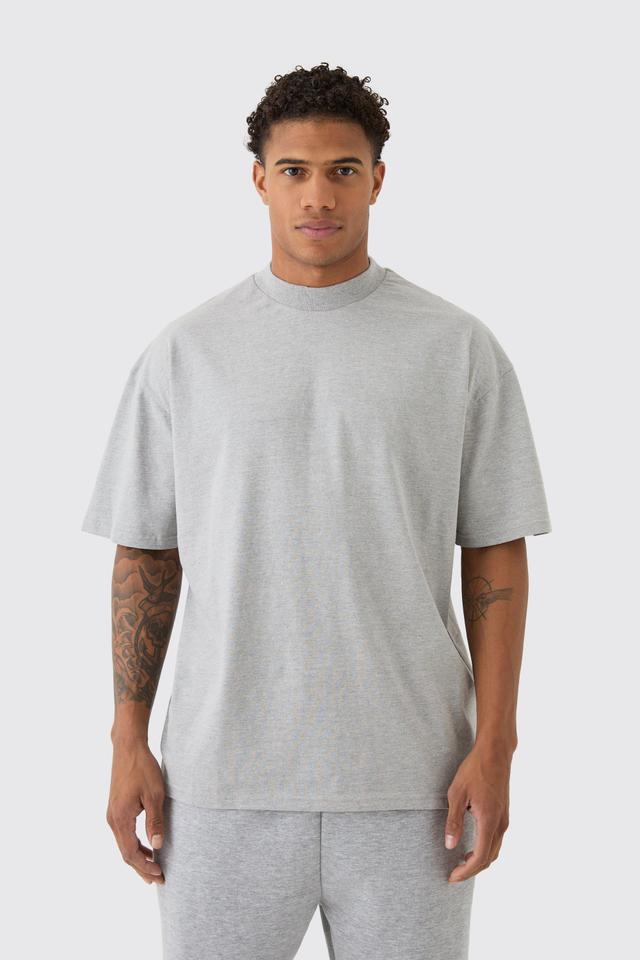 Oversized Extended Neck Heavyweight T-shirt | boohooMAN USA Product Image